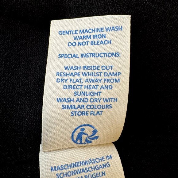 Boden Matilda Black Knitted Shift Dress Crewneck Women's Size 6 - Picture 6 of 6